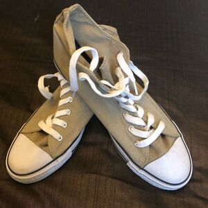 New!!!  21MEN High heel khaki canvas  shoes 8